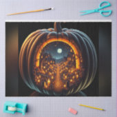 Begraafplaats Pompoen Halloween Decoupage Papier (Craft)