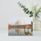 begraafplaats van de beroemde Taj Mahal-tempel op Briefkaart (Staand voorkant)
