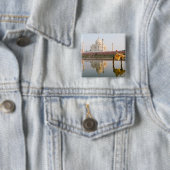 begraafplaats van de beroemde Taj Mahal-tempel op Vierkante Button 5,1 Cm (In situ)