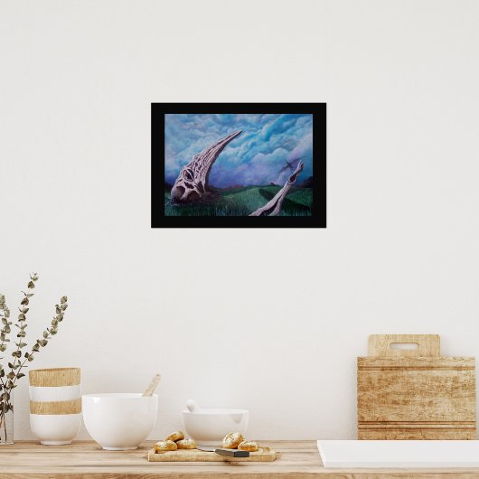 begraafplaats van de grote zweefvliegtuig poster (Keuken)