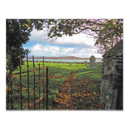 begraafplaats van Iona Foto Afdruk