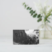 begraafplaats visitekaartje (Staand voorkant)