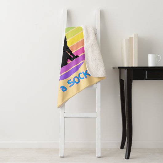 Begraaft uw Duitse herder een sok te zonsondergang Sherpa Deken (In situ)