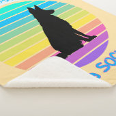 Begraaft uw Duitse herder een sok te zonsondergang Sherpa Deken (3/4)