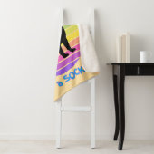 Begraaft uw mopshond een sok te retro Sunset perzi Sherpa Deken (In situ)