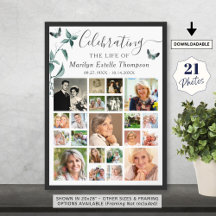 Begrafenis 21 Fotocollage Botanische Vlinder