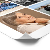 Begrafenis 33 Foto Collage Script Ter Herinnering Poster (Hoek)