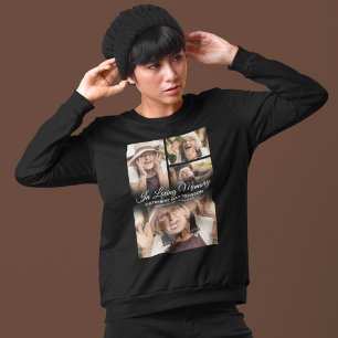 Begrafenis 4 foto in liefdevolle herinnering trui