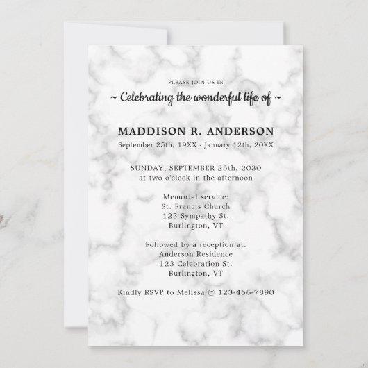 begrafenis 5 Foto's herdenking van het leven Kaart (Achterkant)