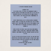 Begrafenis Amerikaanse vlag Militaire Gebed Kaart (Achterkant)