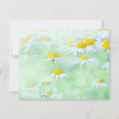 Begrafenis bedankje Opmerking | Daisy Floral Sympa Bedankkaart (Achterkant)