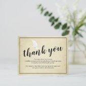 Begrafenis bedankje Opmerking |  rouw Bedankkaart (Staand voorkant)