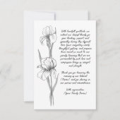 begrafenis bedankkaart (Voorkant)