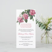 Begrafenis bedankkaarten | Antiek thee Roos 3 Bedankkaart (Staand voorkant)