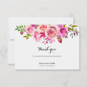 Begrafenis bedankkaarten | Augustus Rozen Bedankkaart (Voorkant)