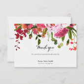 Begrafenis bedankkaarten | Blush & Coral Bedankkaart (Voorkant)