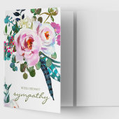 Begrafenis bedankkaarten | Boho Peony Kaart