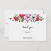 Begrafenis bedankkaarten | Bosbloemen Bedankkaart (Voorkant)