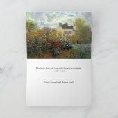 Begrafenis bedankkaarten | De tuin Kaart (Binnen)