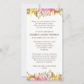 Begrafenis bedankkaarten | Elegante bloemen 1 Bedankkaart (Voorkant)