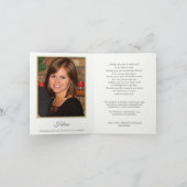 Begrafenis bedankkaarten | Geurige tuin 1 Bedankkaart (Binnen)