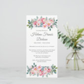 Begrafenis bedankkaarten | Geurige tuin 3 Bedankkaart (Staand voorkant)