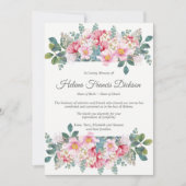 Begrafenis bedankkaarten | Geurige tuin Bedankkaart (Voorkant)