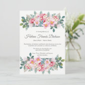 Begrafenis bedankkaarten | Geurige tuin Bedankkaart (Staand voorkant)