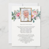 Begrafenis bedankkaarten | Geurige tuin Bedankkaart (Achterkant)