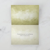 Begrafenis bedankkaarten | Hartelijke vlinder Kaart (Binnen)