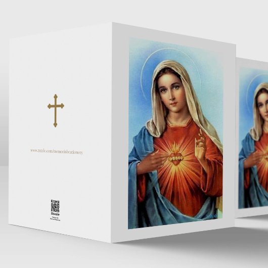 Begrafenis bedankkaarten | Heilig Hart Maria Kaart