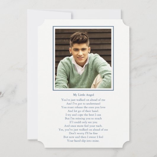 Begrafenis bedankkaarten | Hemelse sterren Kaart (Achterkant)