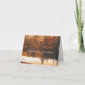 Begrafenis bedankkaarten | Herfstmeer Bedankkaart (Voorkant)