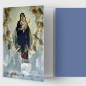 Begrafenis bedankkaarten | Maagd met engelen Kaart