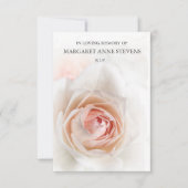 Begrafenis bedankkaarten | Mooi Roos Kaart (Voorkant)