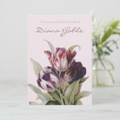 Begrafenis bedankkaarten | Mooie tulpen Kaart (Staand voorkant)