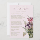 Begrafenis bedankkaarten | Mooie tulpen Kaart (Achterkant)