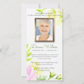 Begrafenis bedankkaarten | Pastel Rozen 1 Bedankkaart (Voorkant)