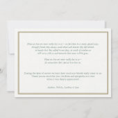 Begrafenis bedankkaarten | Roze Rozen Kaart (Achterkant)