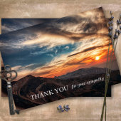 Begrafenis bedankkaarten | Utah Sunset Bedankkaart