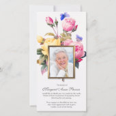 Begrafenis bedankkaarten | Vlinders & Rozen Bedankkaart (Voorkant)