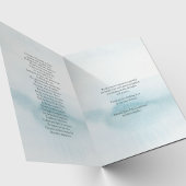 Begrafenis bedankkaarten | Wassen met blauwe Water Bedankkaart