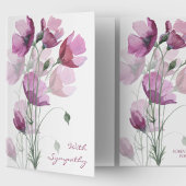 Begrafenis bedankkaarten | Zachte bloemblaadjes Kaart