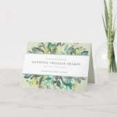 Begrafenis bedankkaarten | Zachte fluistering Kaart (Voorkant)