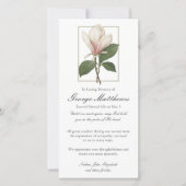 Begrafenis bedankkaarten | Zoet Antiek Magnolia Bedankkaart (Voorkant)