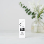 Begrafenis Bladwijzer Sjabloon, Begrafenis Keepsak Mini Visitekaartje (Staand voorkant)