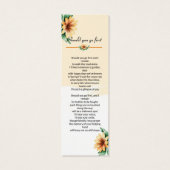 Begrafenis Bladwijzer Sjabloon Mini Visitekaartjes (Achterkant)