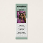 Begrafenis Bladwijzer Sjabloon Mini Visitekaartjes (Voorkant)