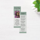 Begrafenis Bladwijzer Sjabloon Mini Visitekaartjes (Bureau)