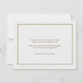 Begrafenis Bloemen Roos Foto Sympathie Dank u kaar Bedankkaart (Achterkant)